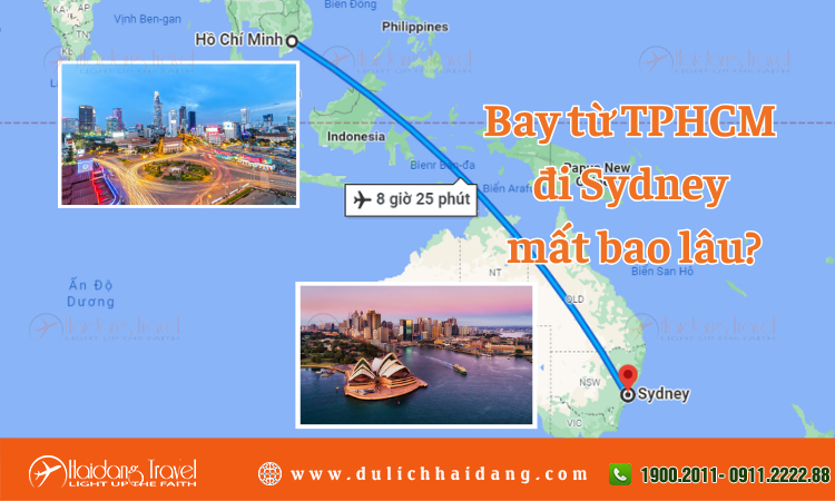 Thời gian bay từ TPHCM đến Sydney