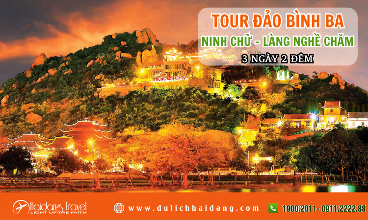 Tour Đảo Bình Ba Ninh Chữ Làng Nghề Chăm 3 ngày 2 đêm
