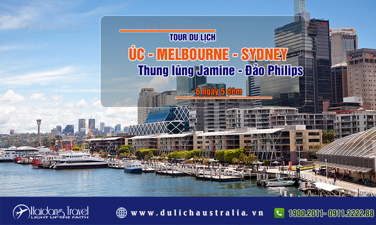 Tour Úc Melbourne Sydney thung lũng Jasmine đảo Philips 6 ngày 5 đêm