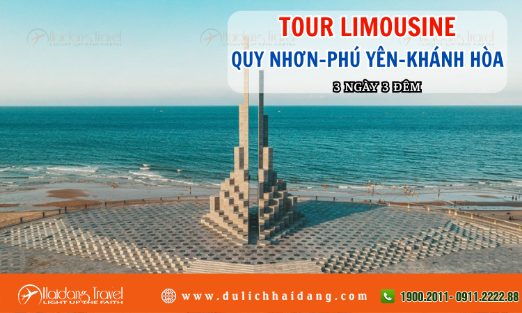 Tour Limousine Quy Nhơn Phú Yên Khánh Hòa 3 ngày 3 đêm