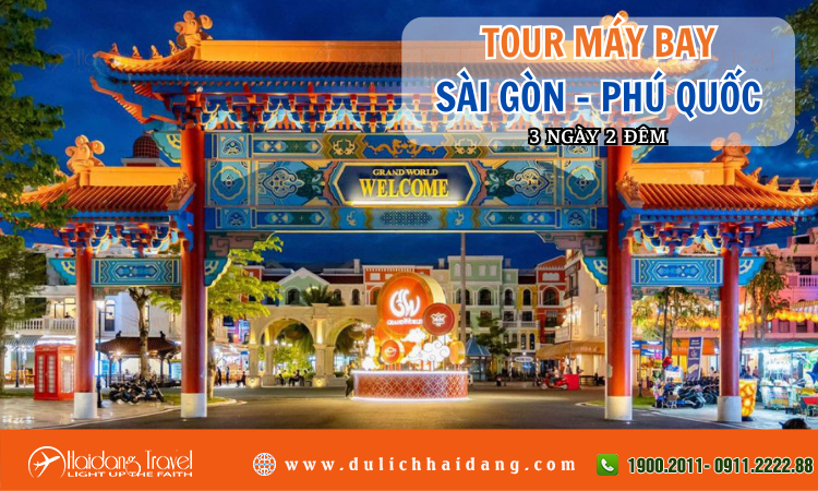 Tour Máy Bay Sài Gòn Phú Quốc 3 ngày 2 đêm 