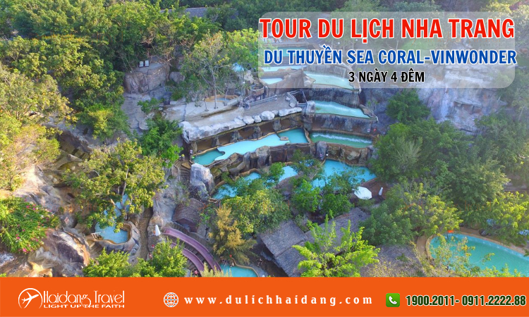 Tour Nha Trang Du Thuyền Sea Coral Vinwonder 3 ngày 4 đêm