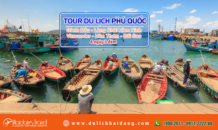 Tour Phú Quốc Gành Dầu Làng Chài Hàm Ninh 4 ngày 3 đêm